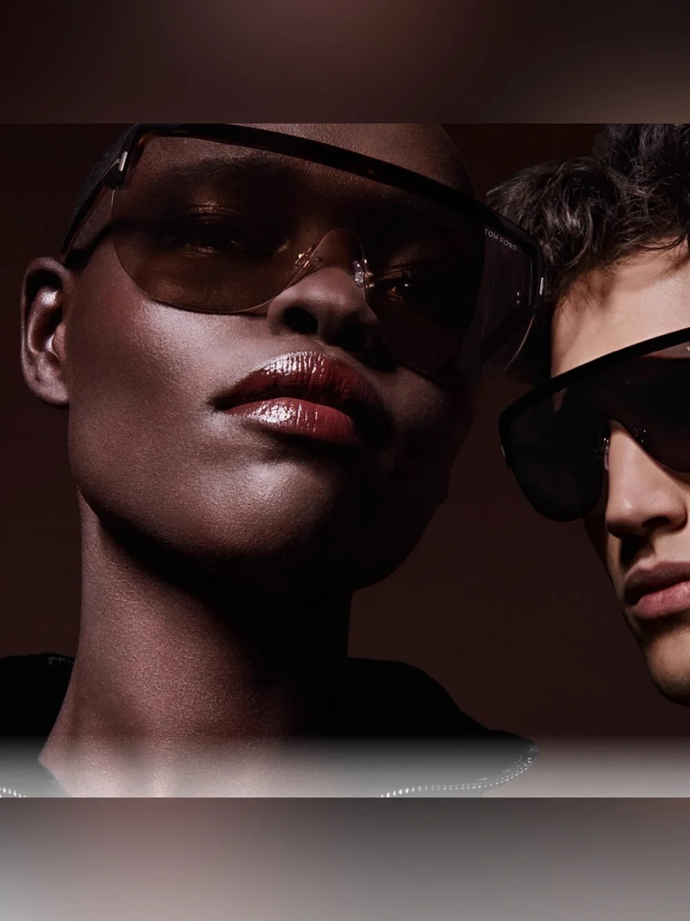 Black Tom Ford Angus-02 TF560 Shield Sunglasses w/Case & Cloth Retail $445